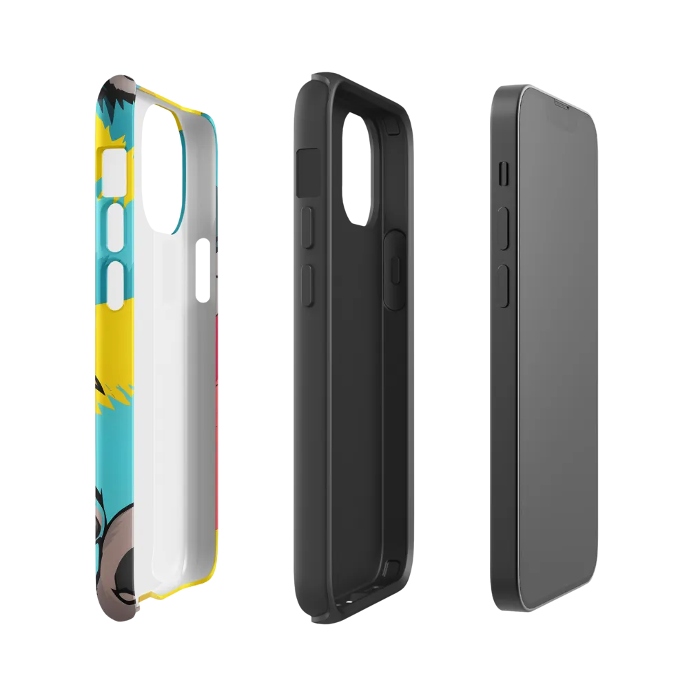Whimsical Koalas in Vibrant Colors | Phone Case |  13 mini | Tough Case | Glossy