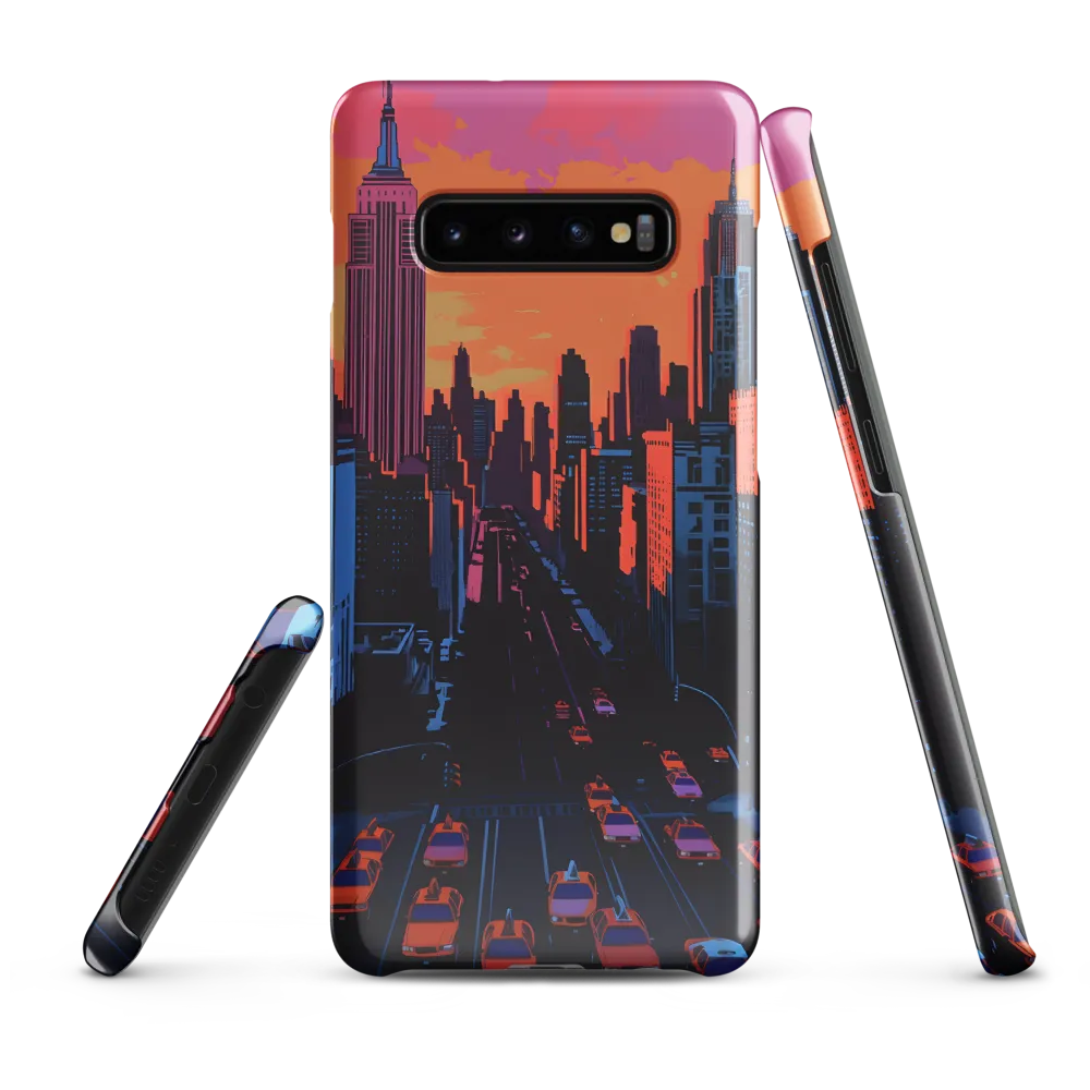 Sunset Over Skyscrapers | Phone Case |  S10 Plus | Snap Case | Glossy