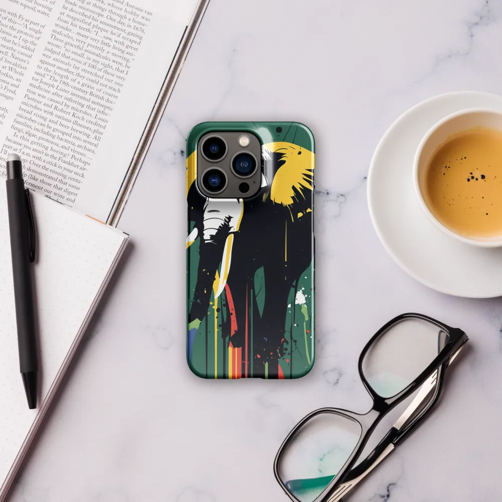 Majestic Minimalism: The Colorful Elephant