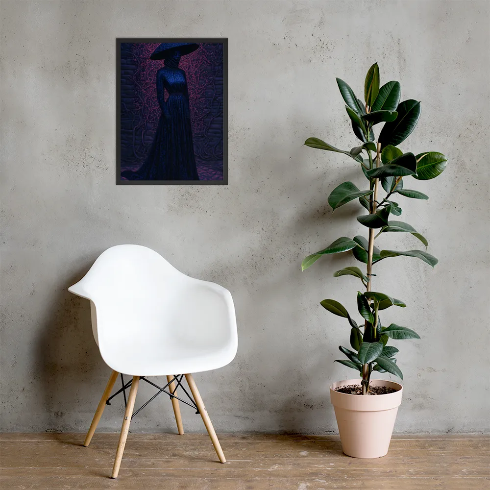 Veil of Enigma | Poster with Black Frame | 18″×24″