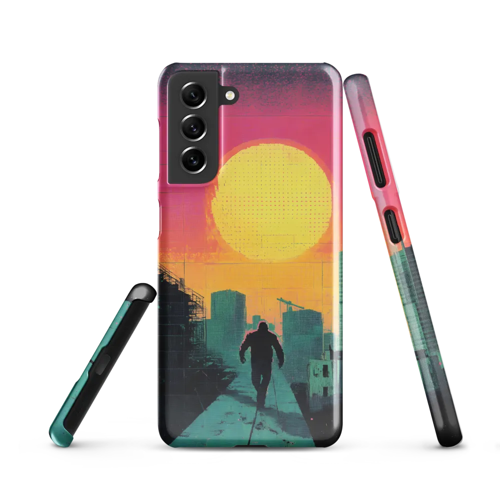 Solitude in a Neon City | Phone Case |  S21 | Snap Case | Glossy