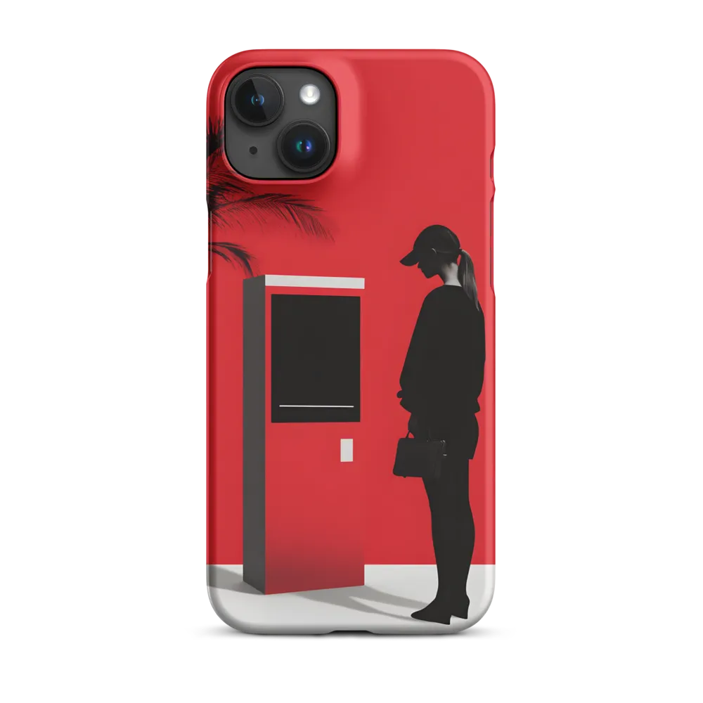 Contemplation in Red | Phone Case |  15 Plus | Snap Case | Matte