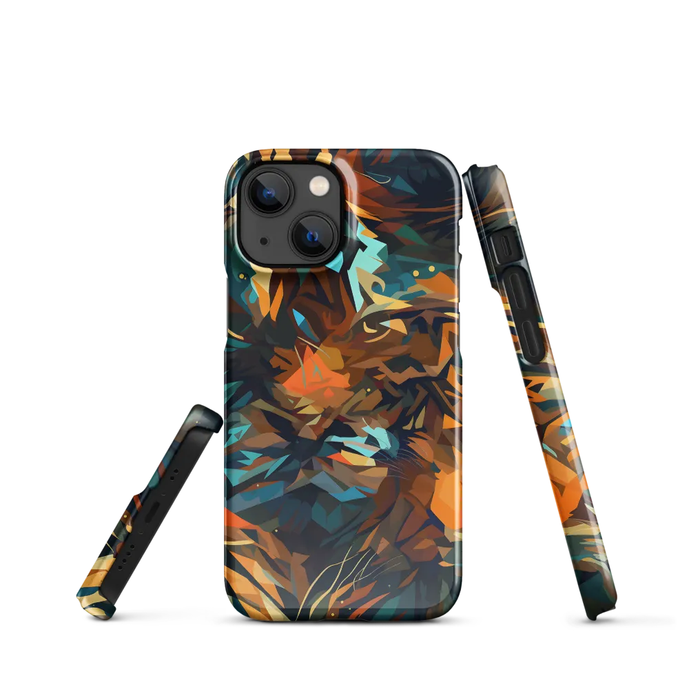 Wild Symphony: Abstract Tigers | Phone Case |  13 Mini | Snap Case | Glossy