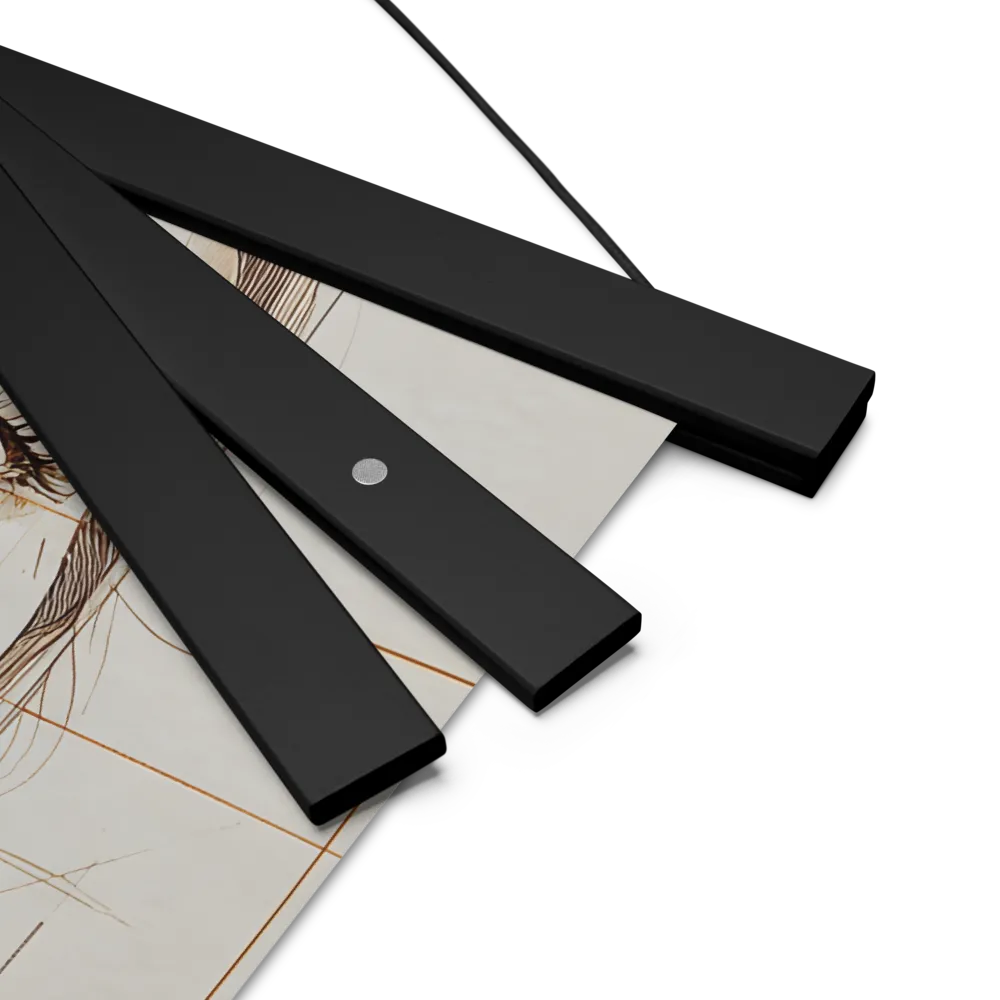 Geometric Serenity: A Minimalist Portrait