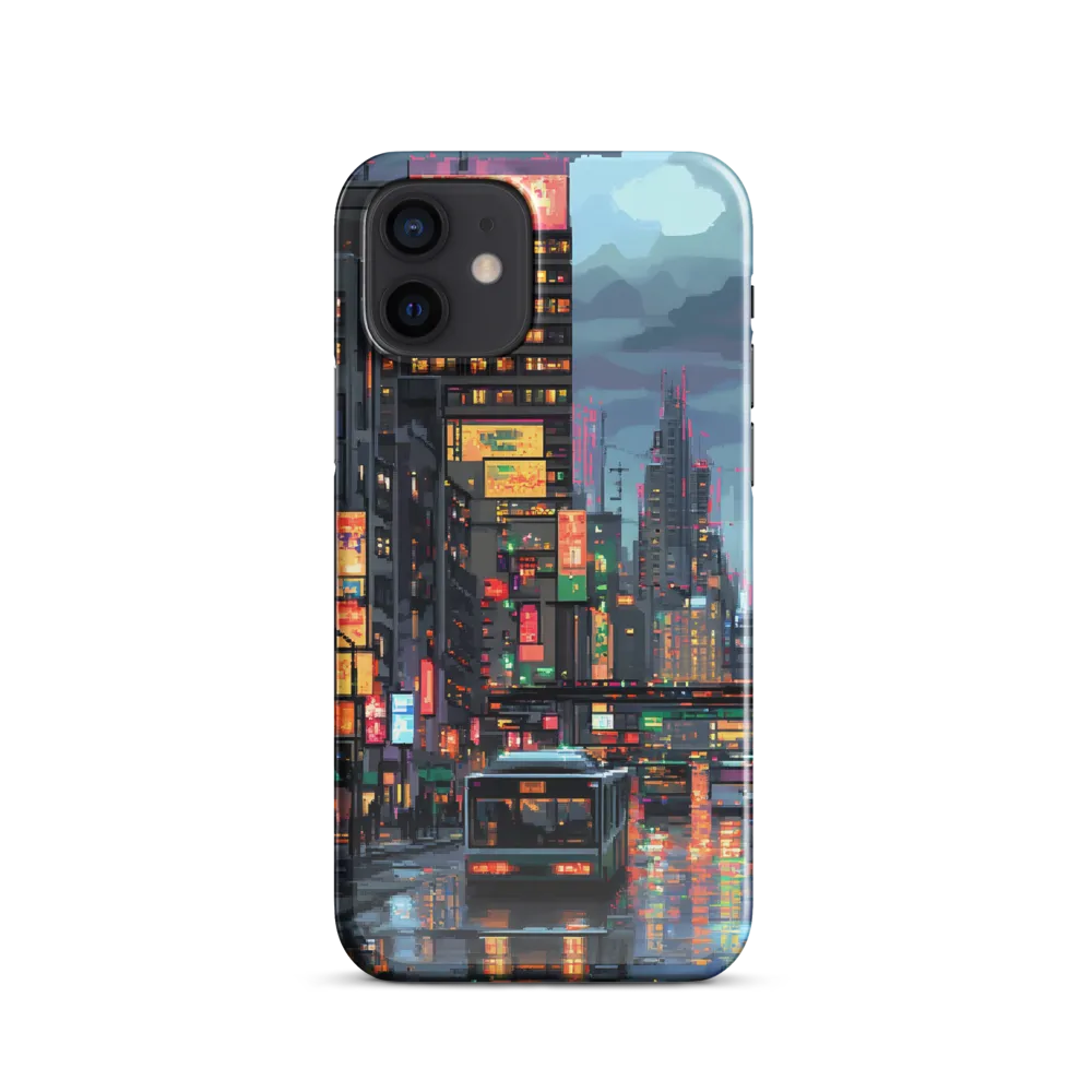 Neon Dreams: A Pixelated Urban Night