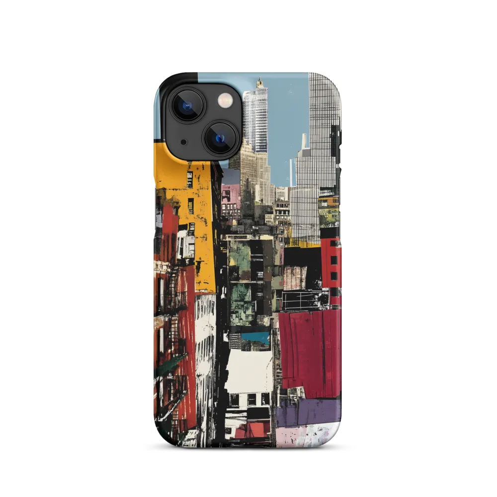 Urban Collage: A Vivid Cityscape | Phone Case |  14 | Snap Case | Matte