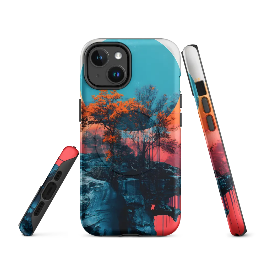 Ethereal Landscapes: A Dance of Color and Form | Phone Case |  14 | MagSafe® Tough Case | Matte