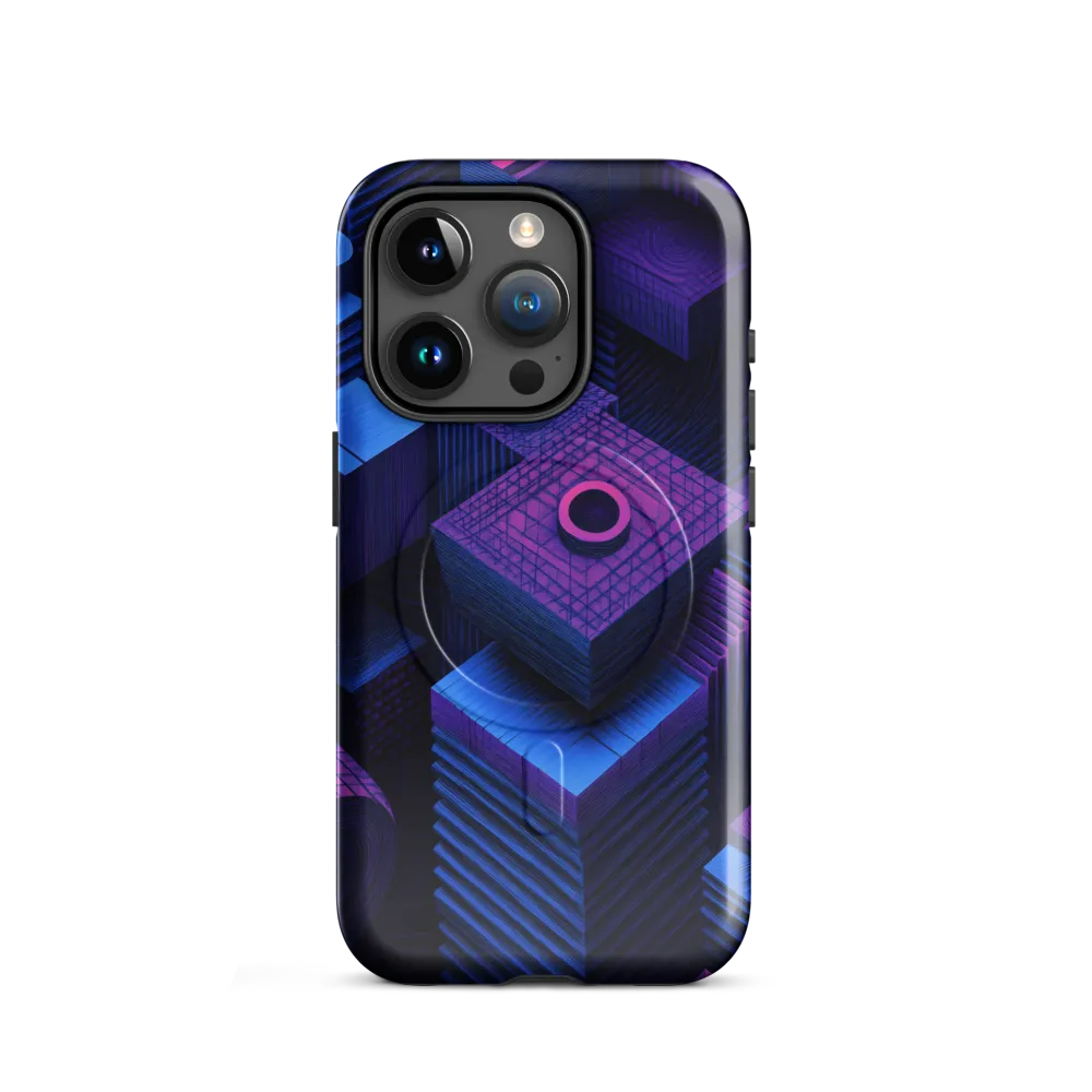 Geometric Dreams in Blue and Purple