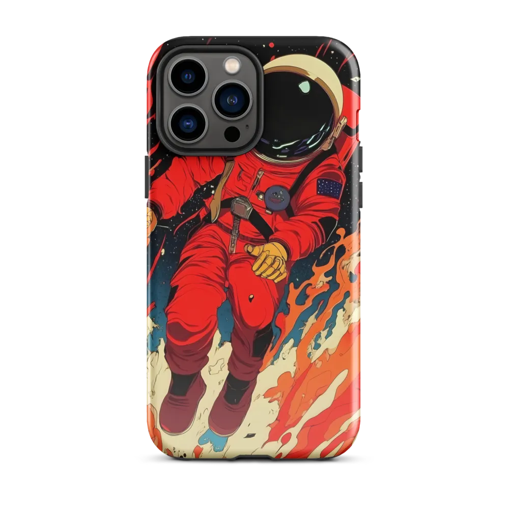 Cosmic Descent of the Astronaut | Phone Case |  13 Pro Max | Tough Case | Glossy