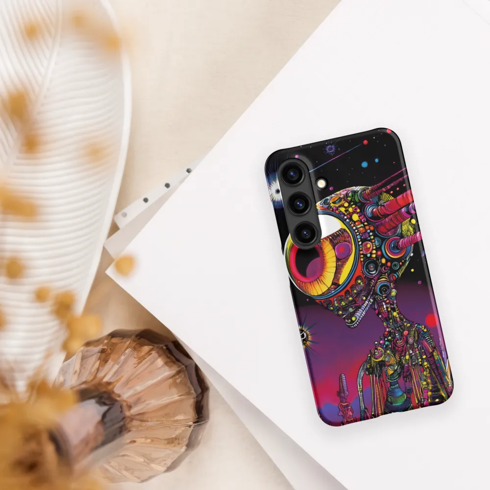 Cosmic Alien Odyssey | Phone Case |  S24 | Snap Case | Matte