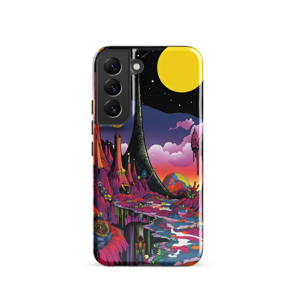 Celestial Dreams: A Journey Through an Alien Landscape | Phone Case |  S22 | Tough Case | Glossy