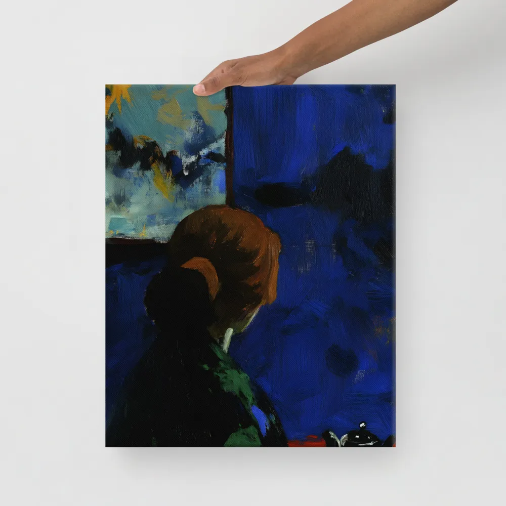 Contemplation Under the Night Sky | Canvas | 16″×20″