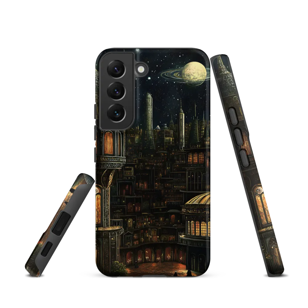 Celestial Enigma: A Surreal Cityscape