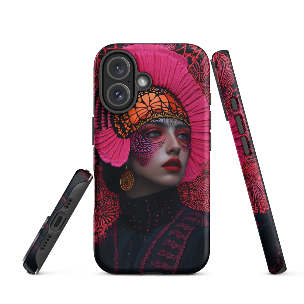 Bold Elegance: A Contemporary Portrait | Phone Case |  16 | Tough Case | Matte