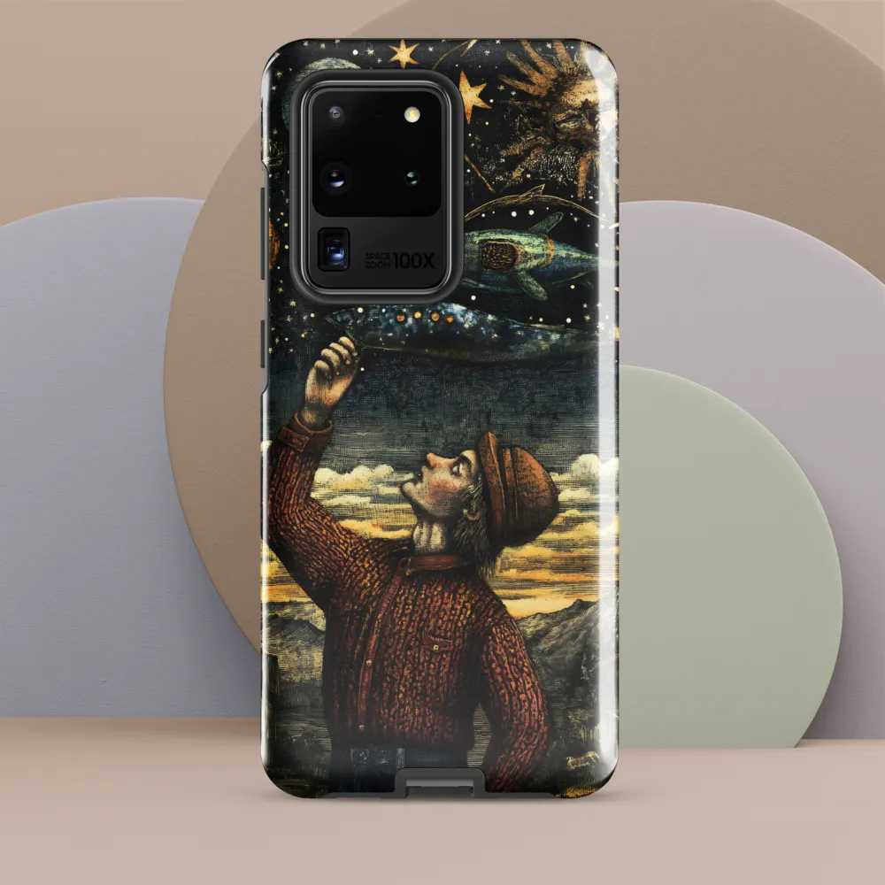 Cosmic Curiosity: A Journey Beyond Earth | Phone Case |  S20 Ultra | Tough Case | Glossy