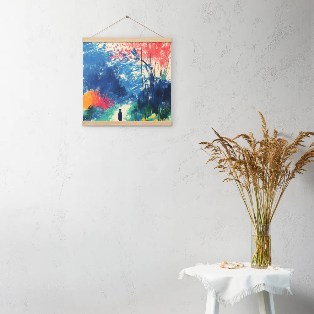 Whispers of Tranquility | Poster With Oak Wood Hanger | 16″×16″