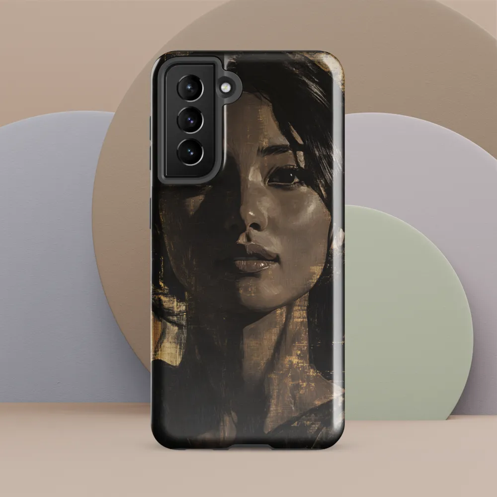 Golden Gaze: A Contemporary Portrait