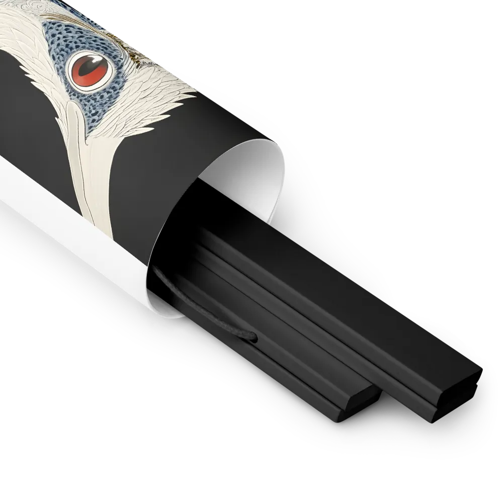 Elegance of the Majestic Peacock | Poster With Black Wood Hanger | 8″×10″