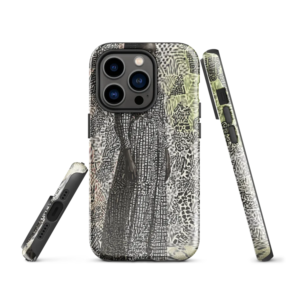 Elegance in Abstract Patterns | Phone Case |  14 Pro | Tough Case | Glossy