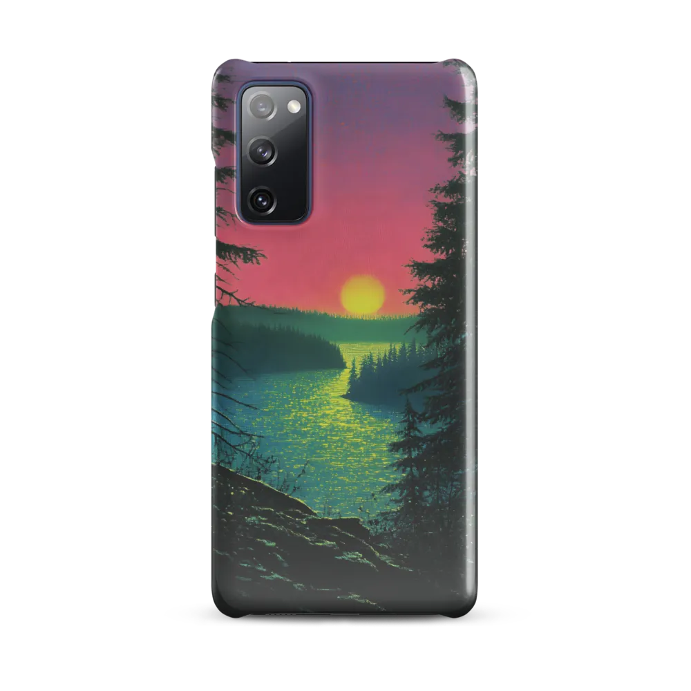 Serene Sunset by the Tranquil River