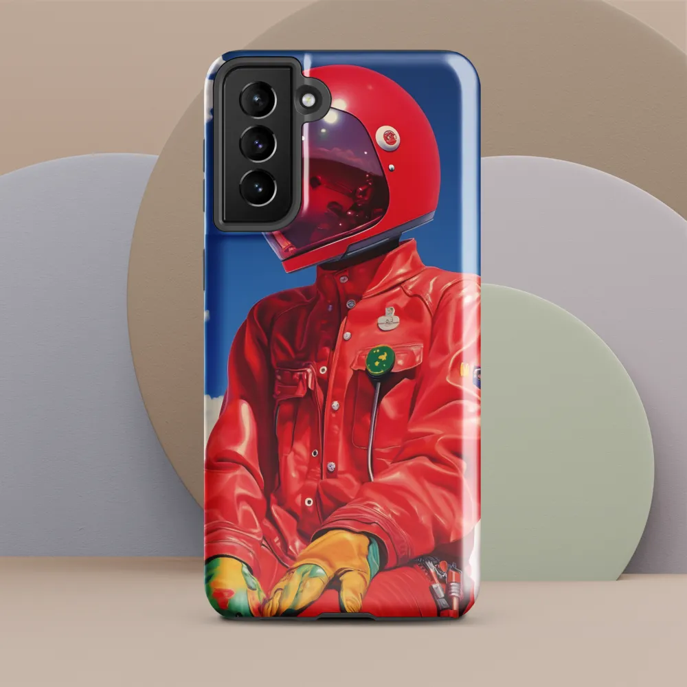 Astronaut in Crimson