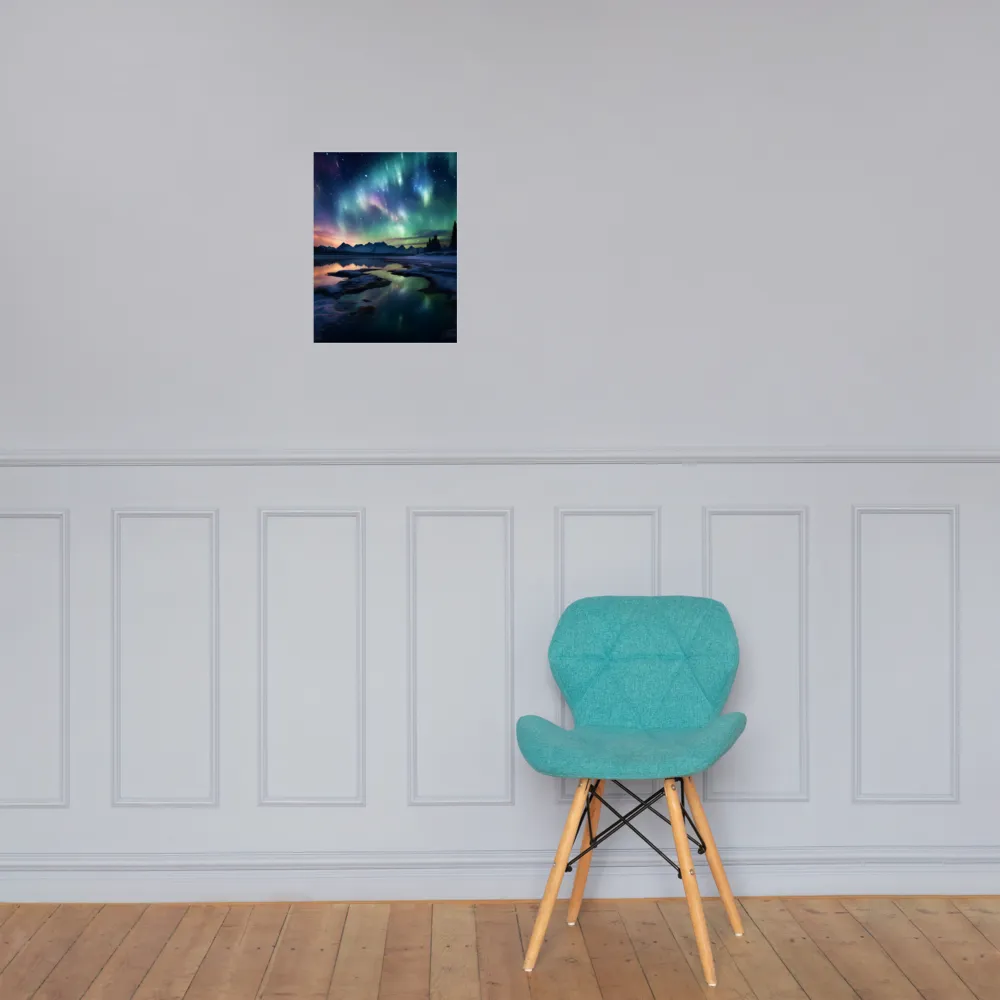 Ethereal Aurora: A Night Under the Stars | Poster | 12″×16″