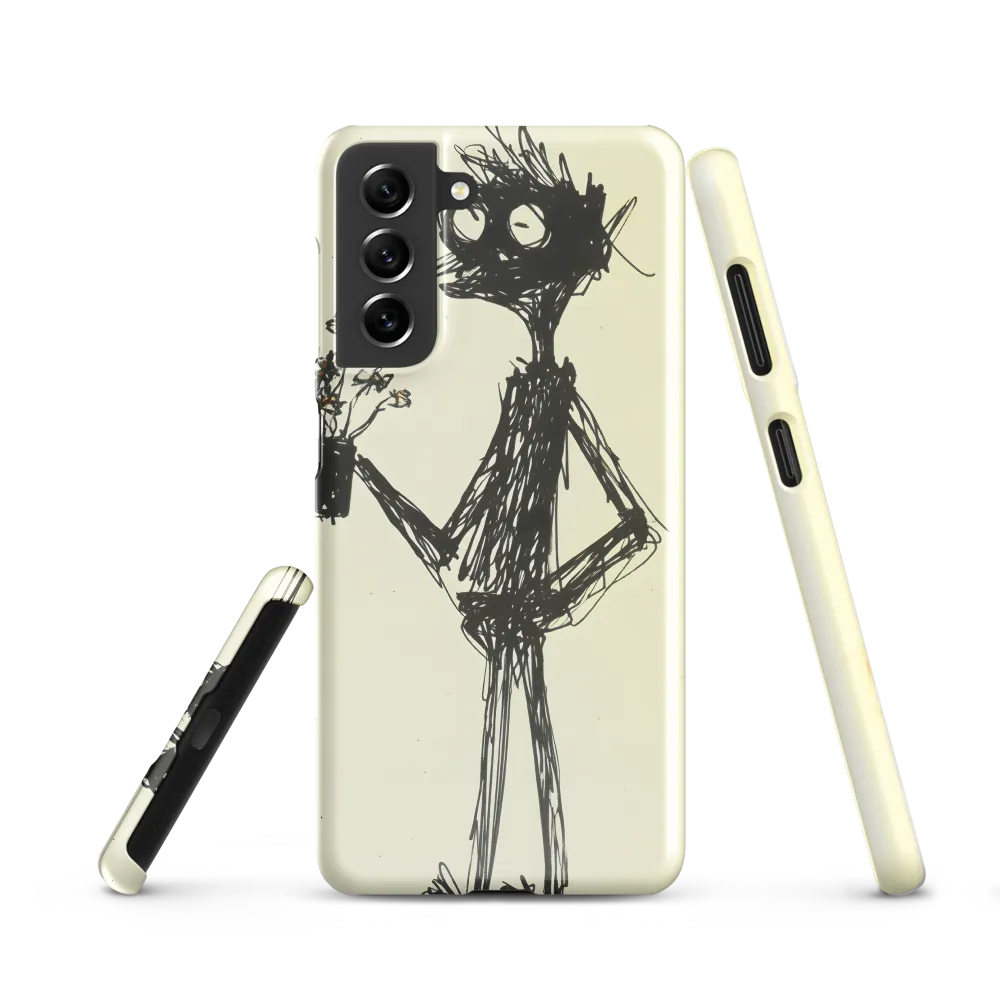 Whimsical Figure with Flowers
