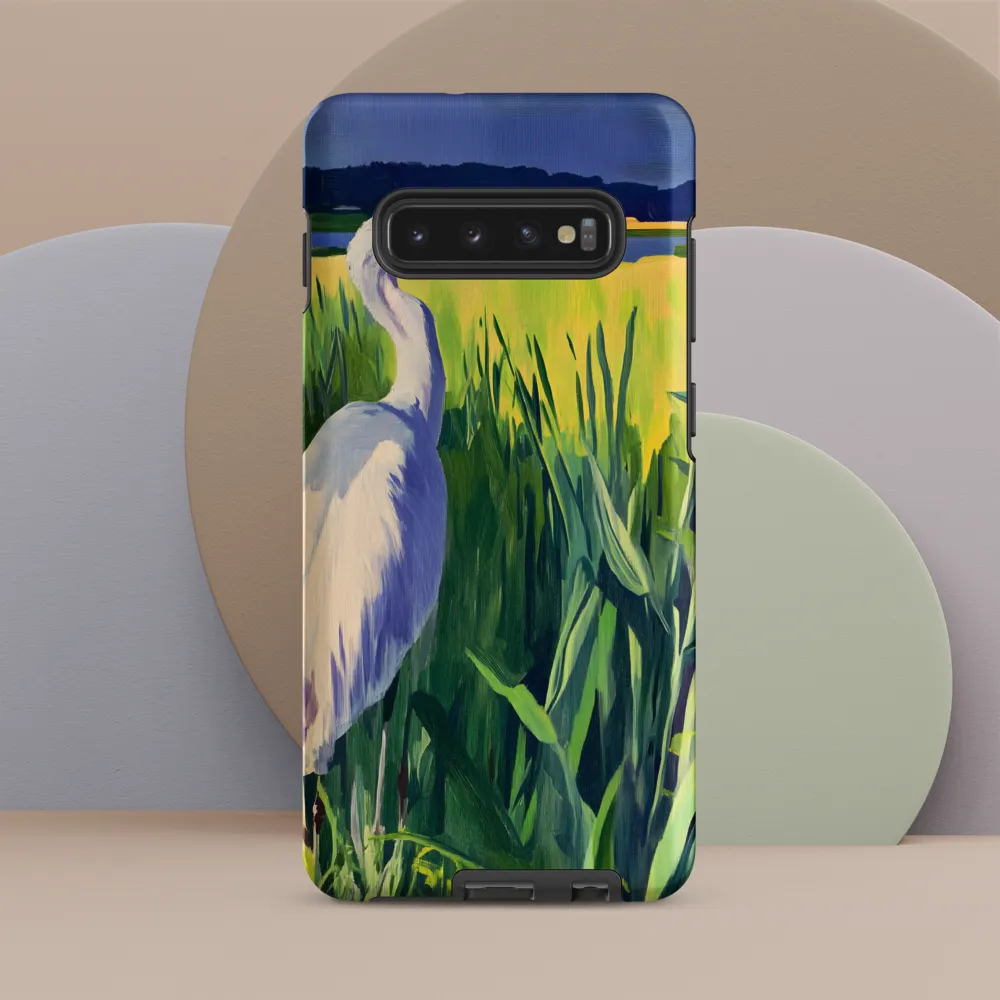 Graceful Presence: The Heron in the Meadow