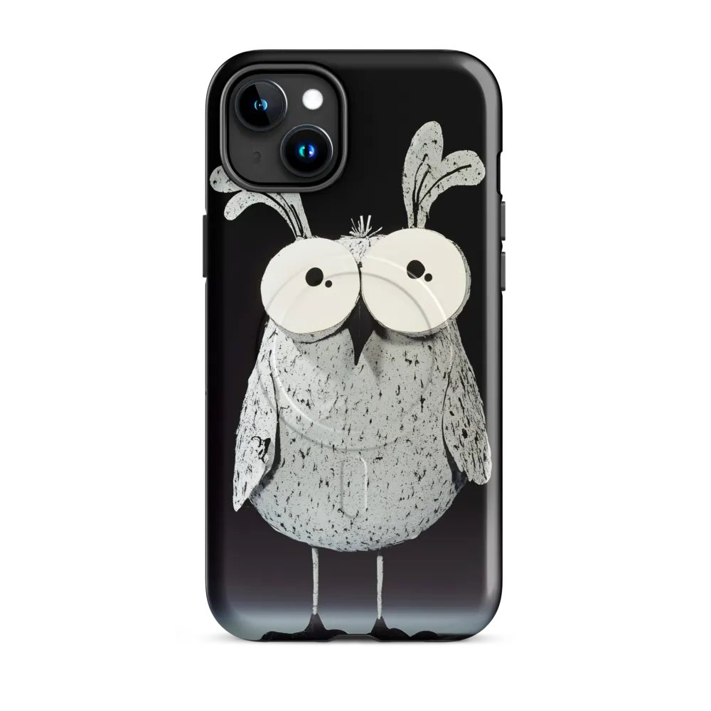 Whimsical Owl in Paper Cutout | Phone Case |  15 Plus | MagSafe® Tough Case | Glossy