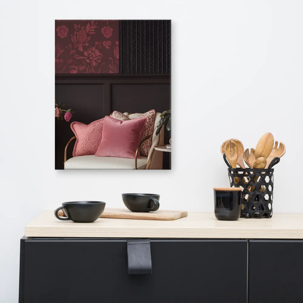 Elegance in Contrast: A Modern Interior Design | Canvas | 16″×20″
