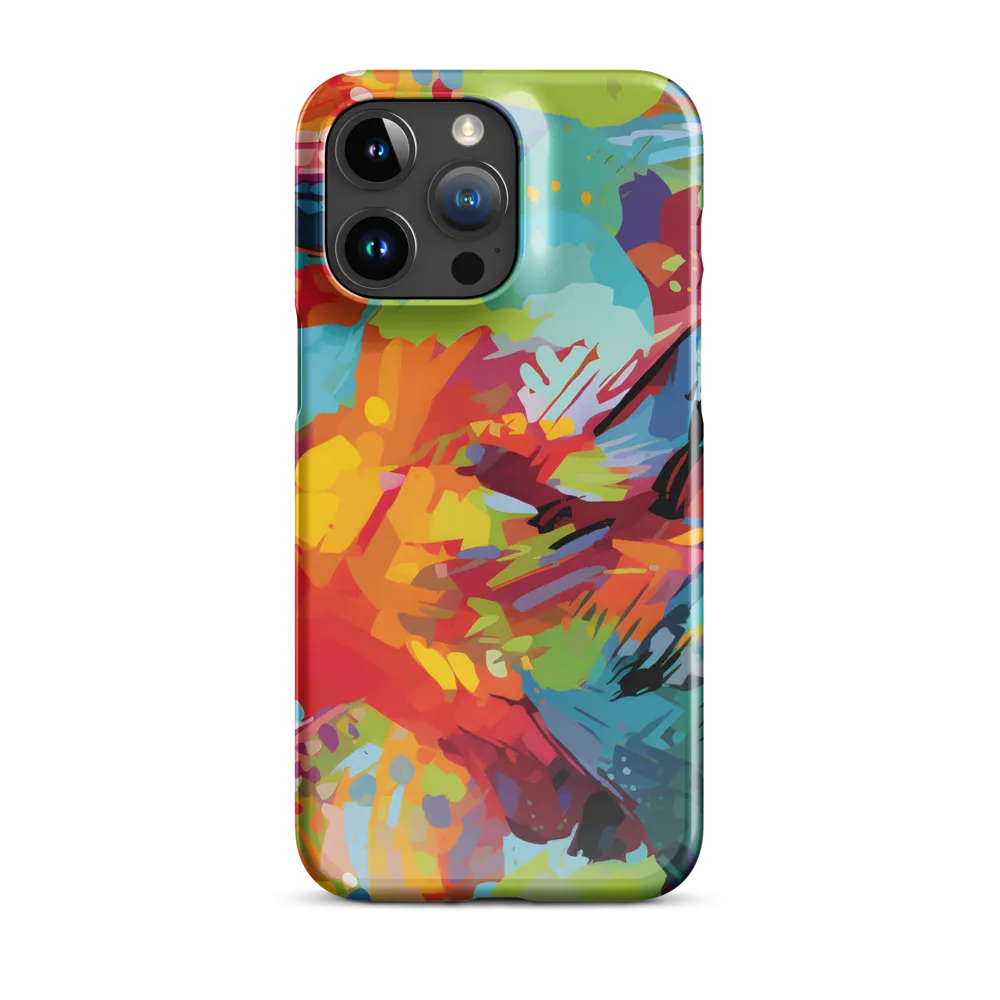 Colorful Lizard: An Abstract Adventure | Phone Case |  15 Pro Max | Snap Case | Glossy