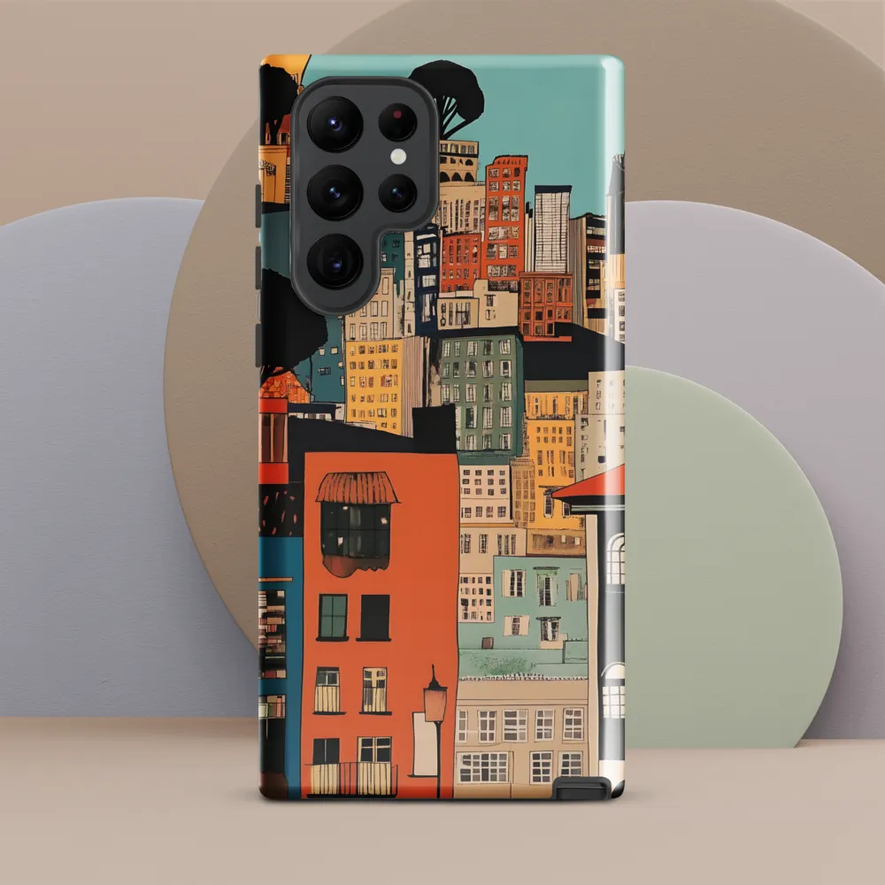 Urban Fusion: A Colorful Cityscape
