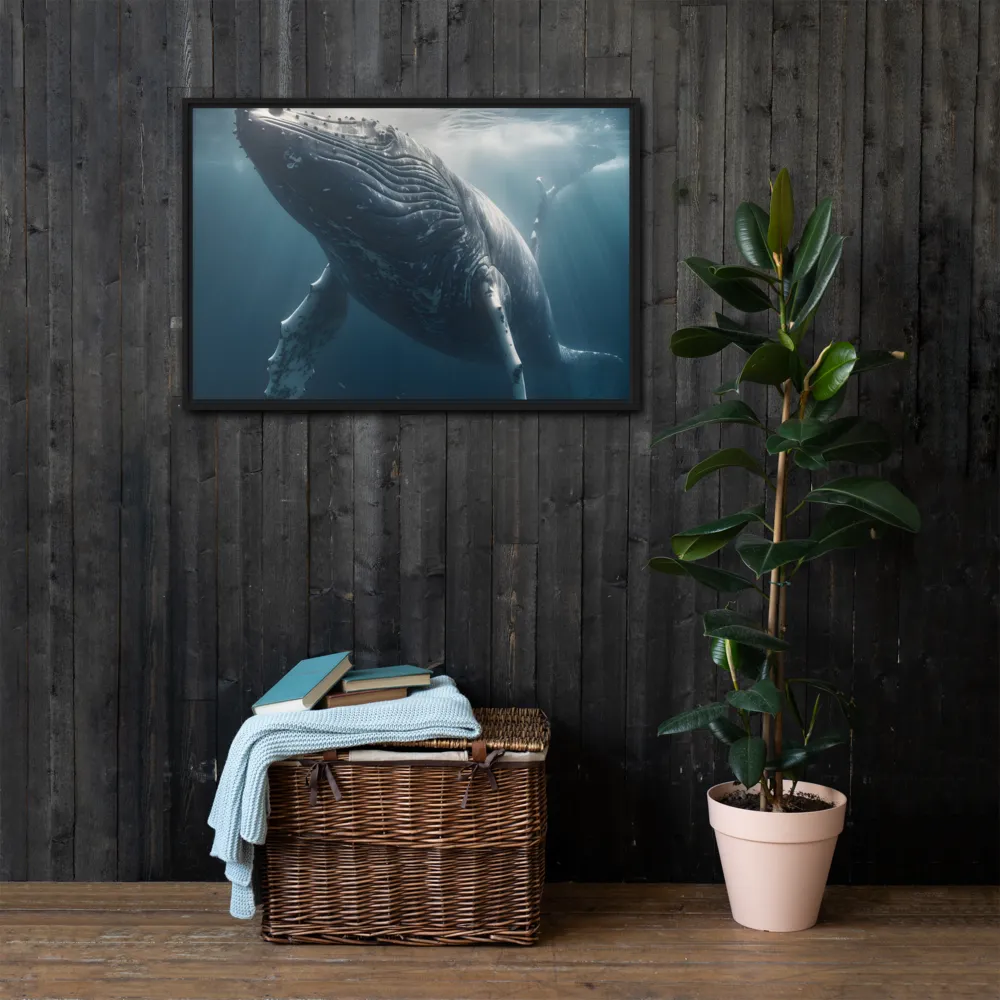 Graced by the Depths | Canvas with Black Frame | 24″×36″