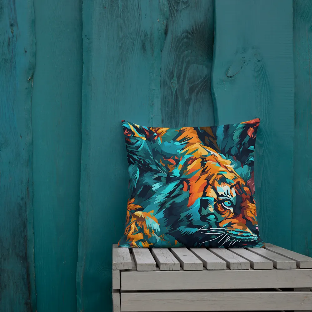 Dynamic Essence of the Tiger | Pillow | 18″×18″