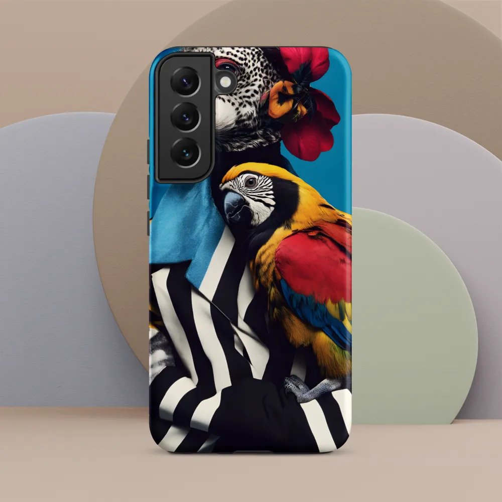 Vibrant Fusion of Flora and Fauna | Phone Case |  S22 Plus | Tough Case | Matte