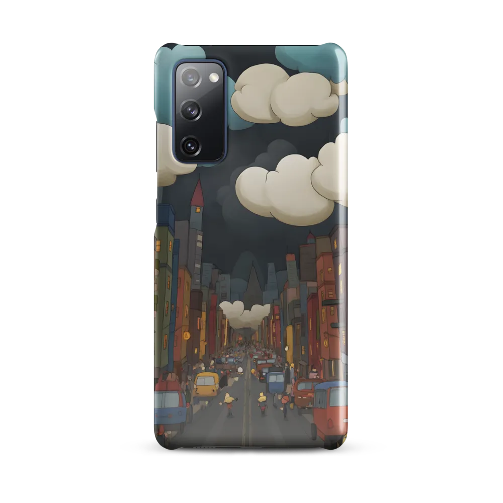 Urban Symphony: A City Awakens at Dusk | Phone Case |  S20 FE | Snap Case | Glossy