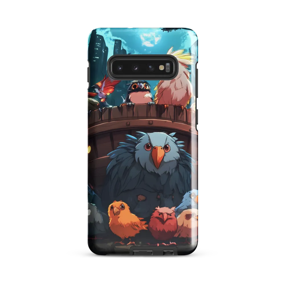 A Gathering of Fantastical Birds | Phone Case |  S10 Plus | Tough Case | Glossy