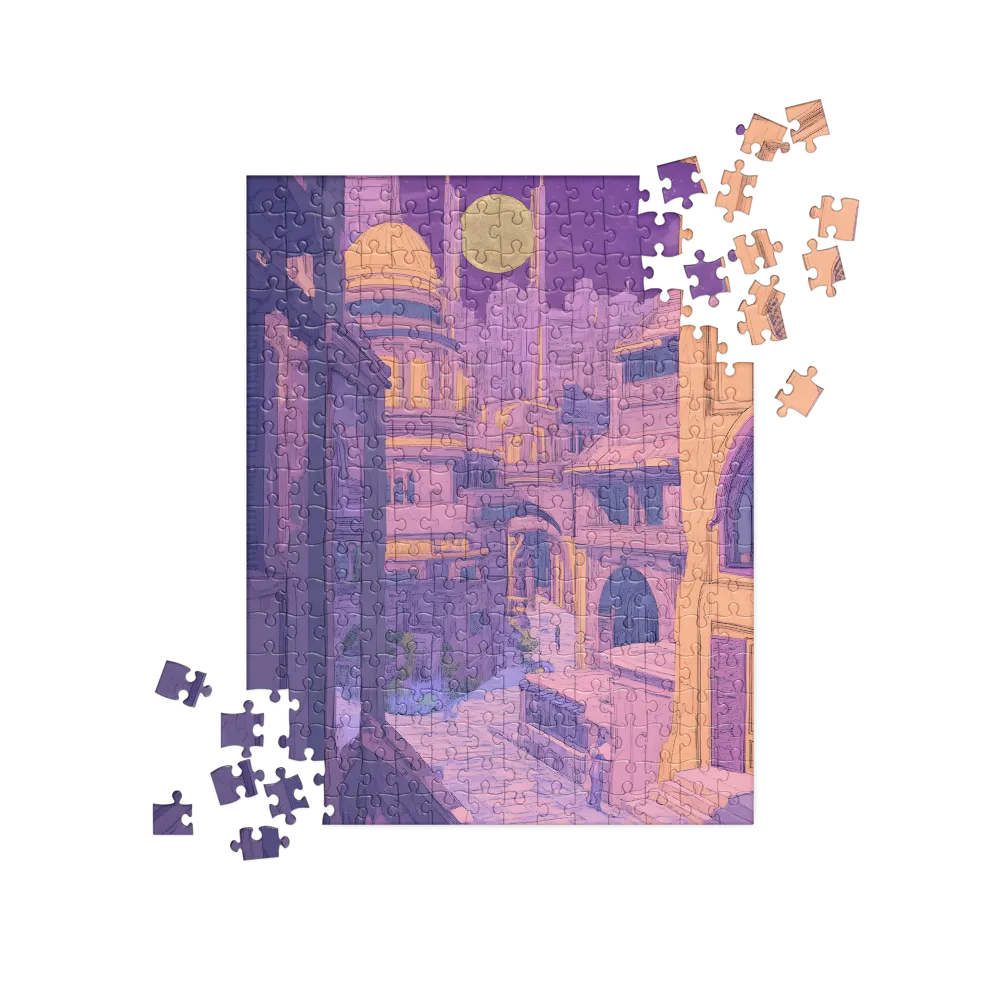 Moonlit Fantasy City | Jigsaw Puzzle | 252/520 pieces