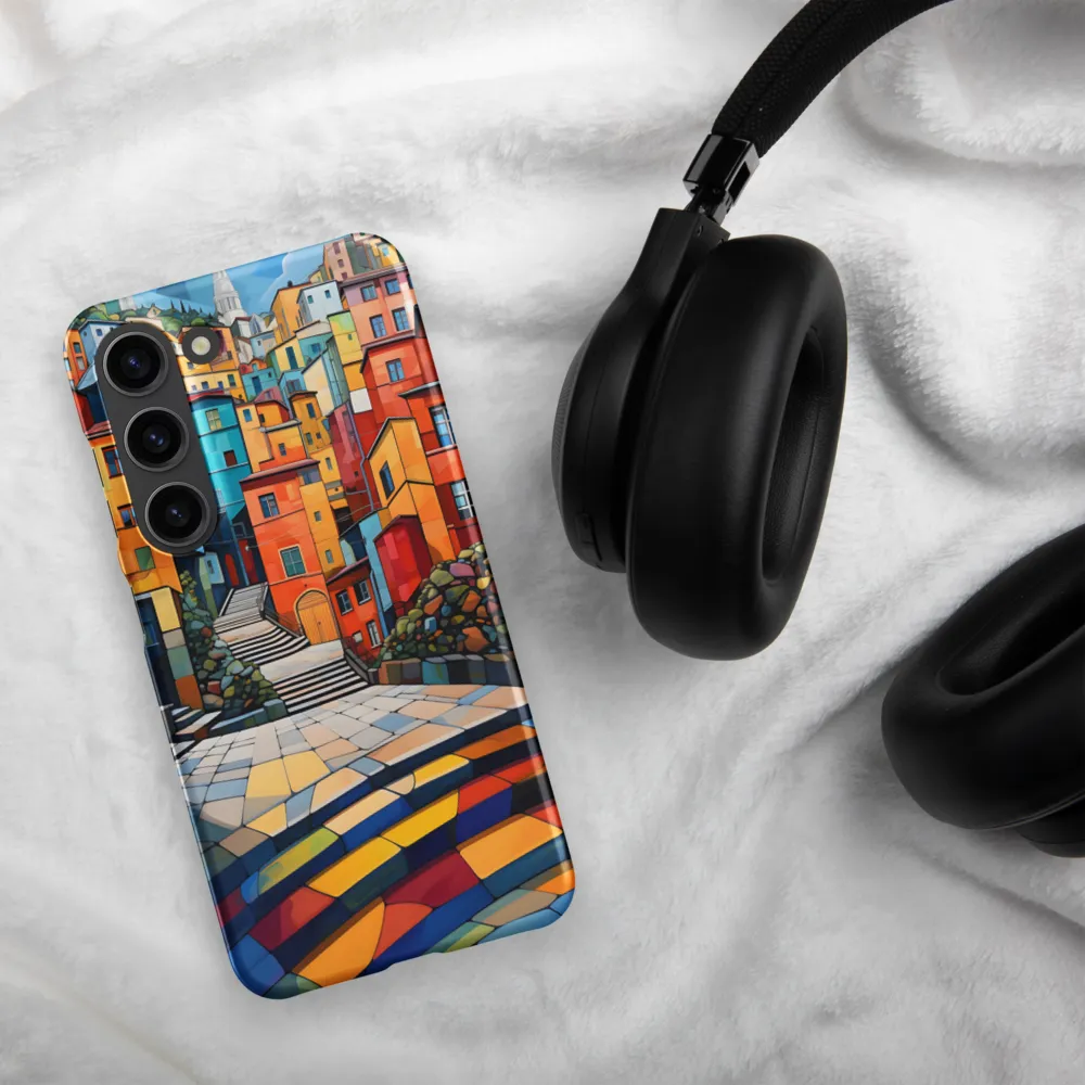 Vibrant Village: A Cubist Journey