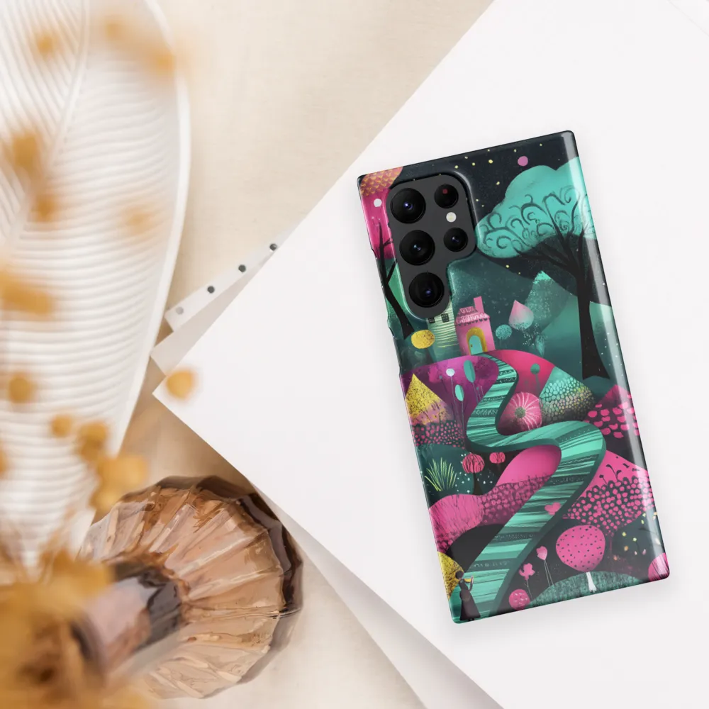 Whimsical Journey through Colorful Lands | Phone Case |  S22 Ultra | Snap Case | Glossy