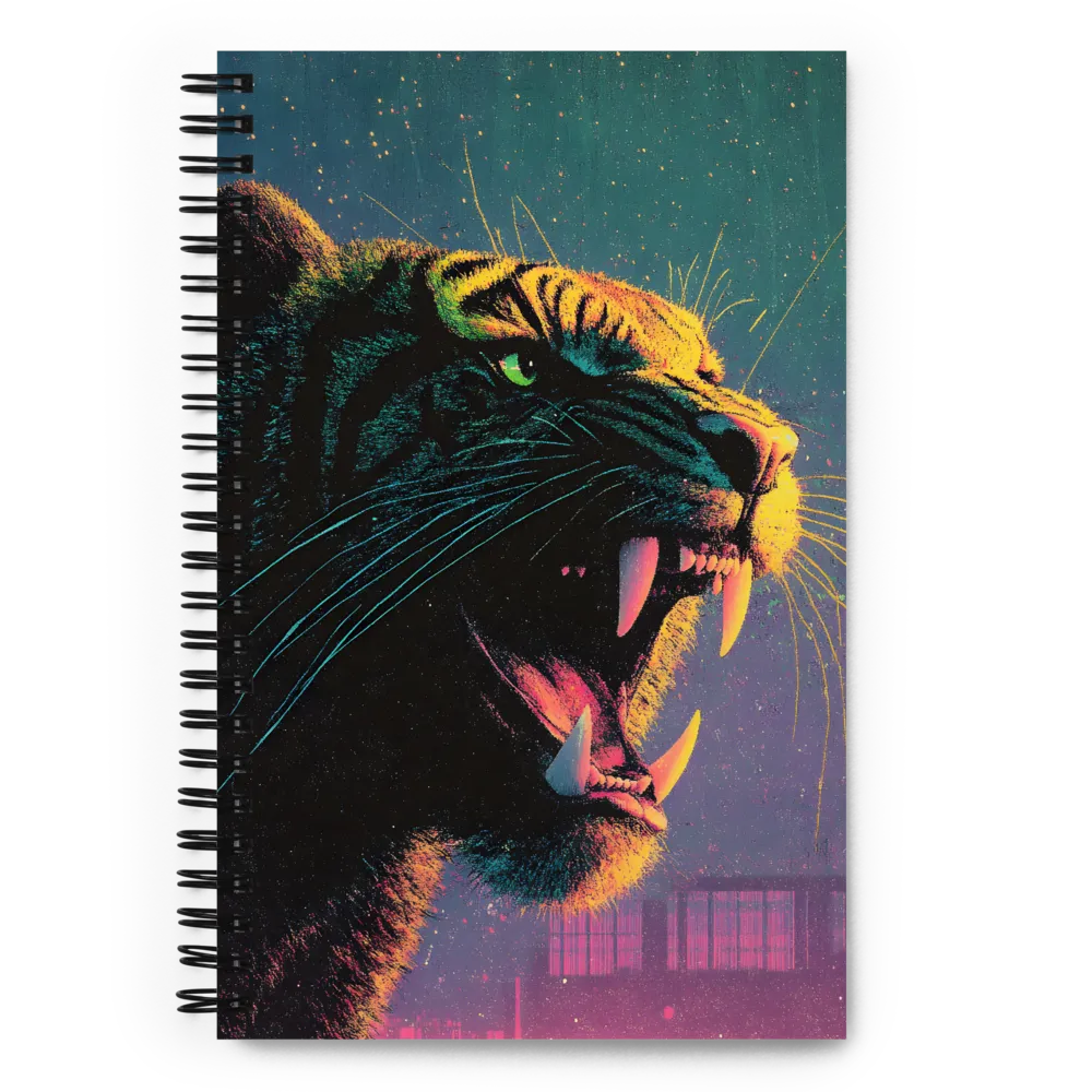 Feral Dreams: The Roaring Tiger | Spiral Notebook