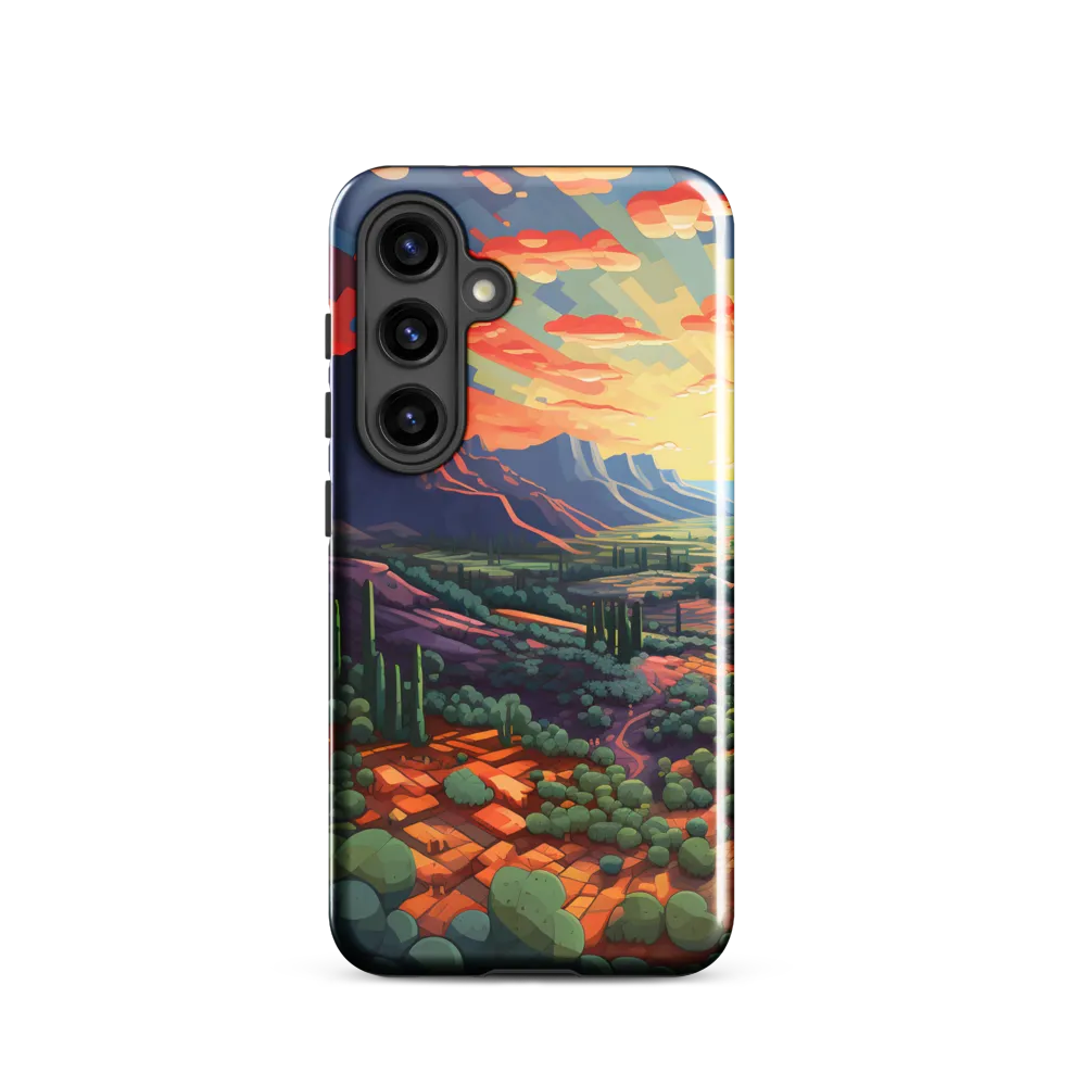 Desert Serenity at Dusk | Phone Case |  S24 | Tough Case | Glossy