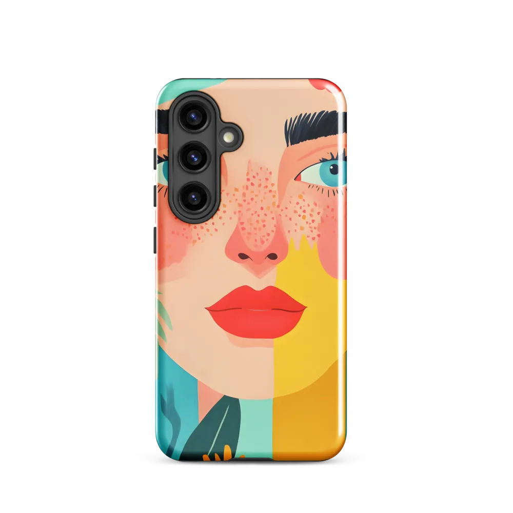 Floral Serenity: A Modern Portrait