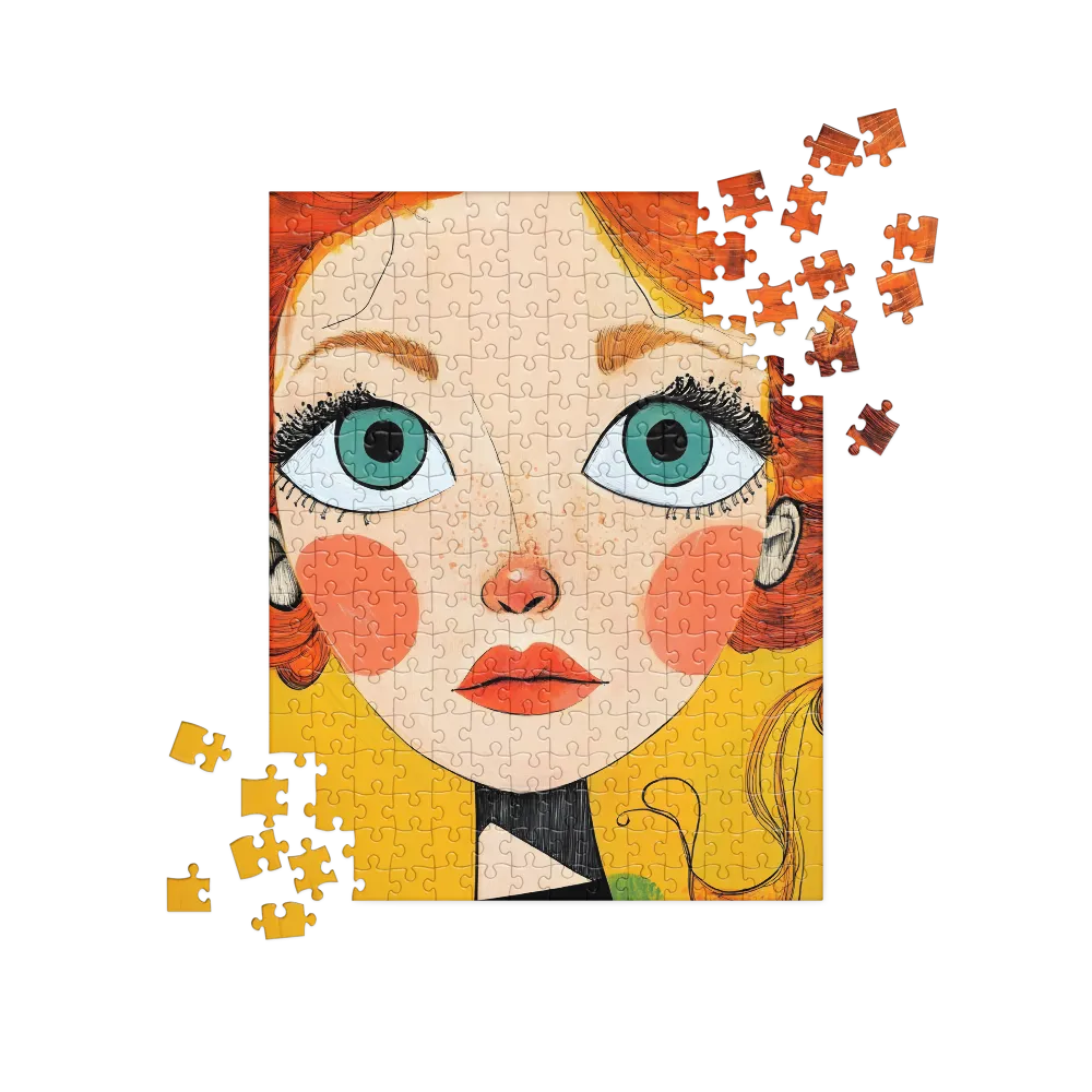 Whimsical Portrait of a Girl | Jigsaw Puzzle | 252/520 pieces