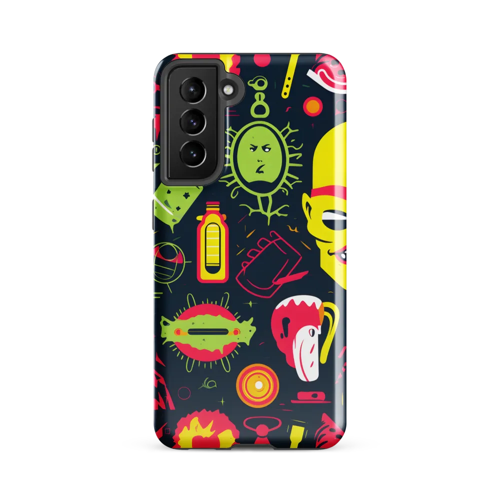 Neon Revelry: A Quirky Exploration of Modern Pop Art