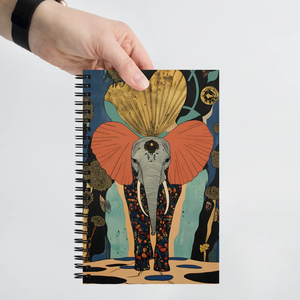 Whimsical Majesty: The Elephant of Dreams | Spiral Notebook