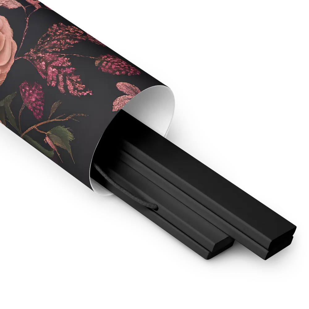 Botanical Elegance | Poster With Black Wood Hanger | 18″×18″