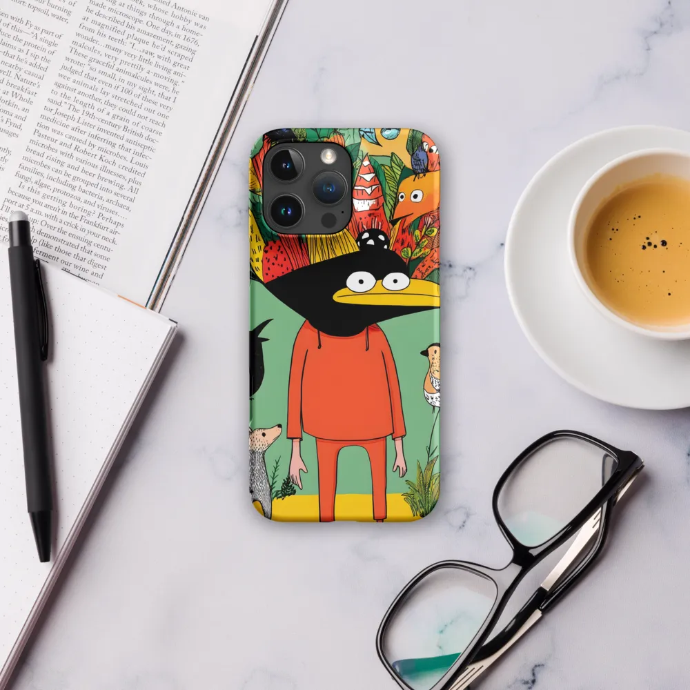 Whimsical Encounter in a Colorful Jungle