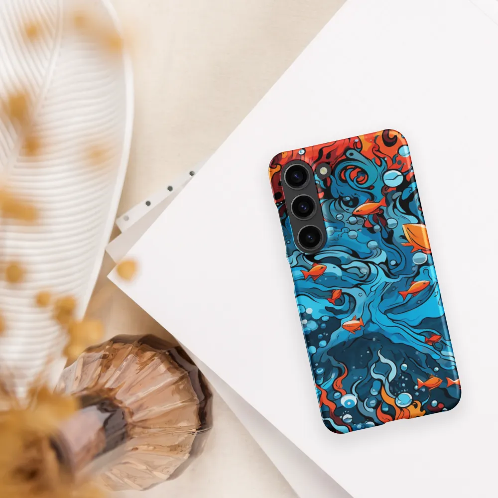 Fluid Harmony: Ocean and Flames