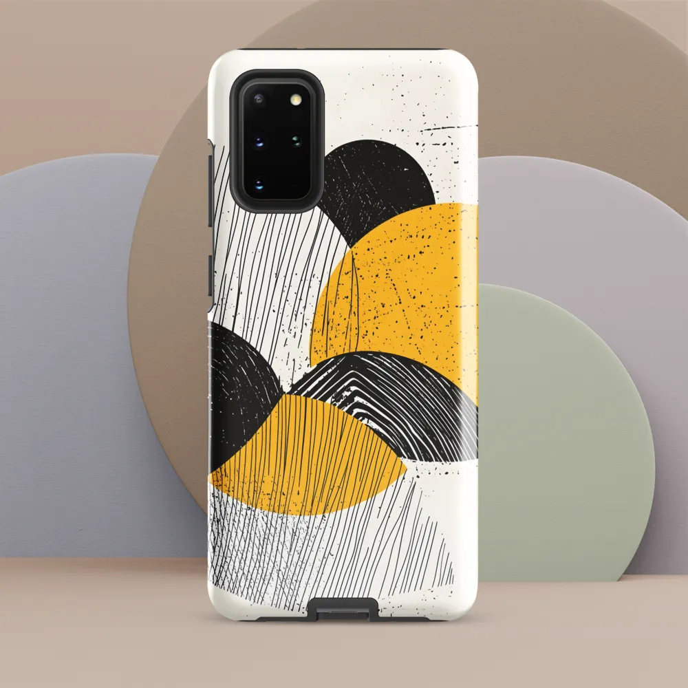 Dynamic Harmony in Black and Yellow